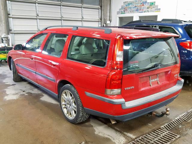 YV1SW53D621187917 - 2002 VOLVO V70 T5 TUR RED photo 3