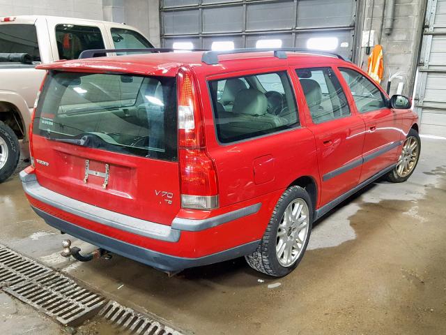 YV1SW53D621187917 - 2002 VOLVO V70 T5 TUR RED photo 4