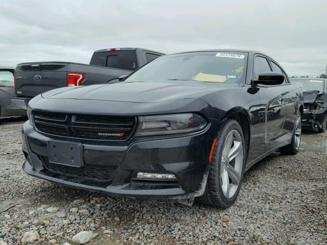 2C3CDXHG8HH643705 - 2017 DODGE CHARGER SX BLACK photo 2