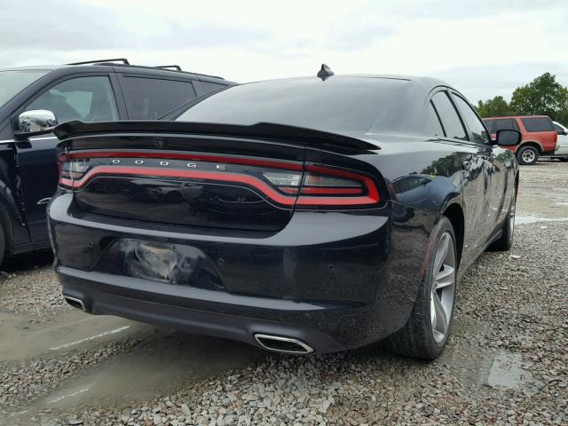 2C3CDXHG8HH643705 - 2017 DODGE CHARGER SX BLACK photo 4