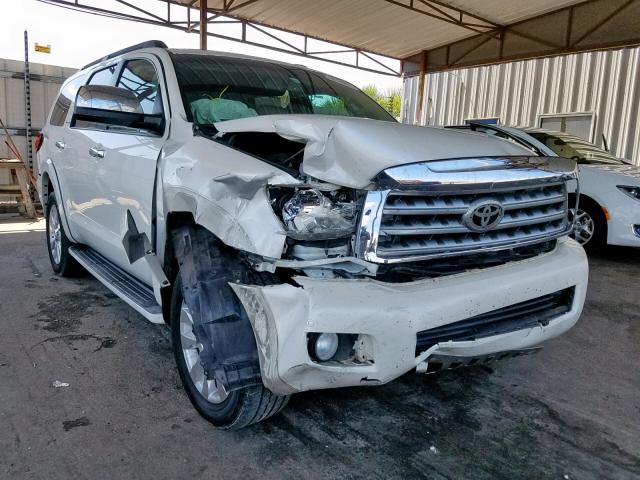 5TDDW5G13CS066538 - 2012 TOYOTA SEQUOIA PL WHITE photo 1