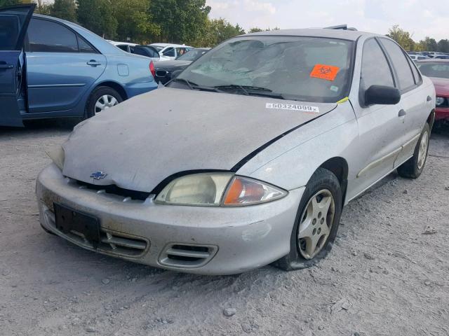 1G1JC524X27163816 - 2002 CHEVROLET CAVALIER B SILVER photo 2