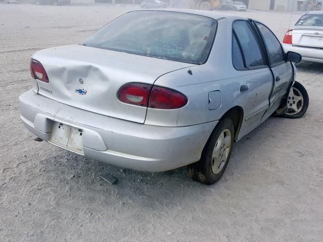 1G1JC524X27163816 - 2002 CHEVROLET CAVALIER B SILVER photo 4