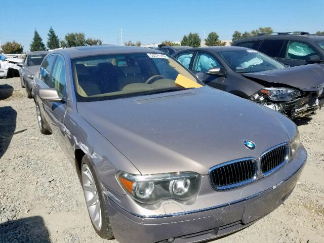 WBAGN63554DS54955 - 2004 BMW 745 LI TAN photo 1