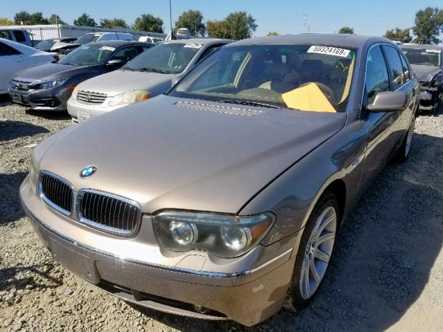 WBAGN63554DS54955 - 2004 BMW 745 LI TAN photo 2