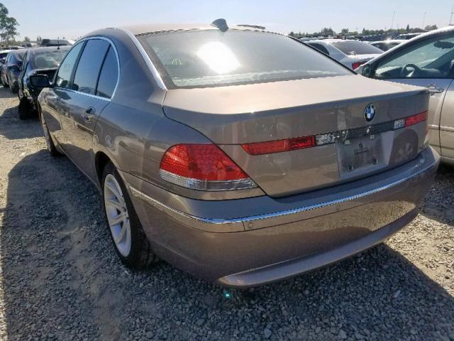 WBAGN63554DS54955 - 2004 BMW 745 LI TAN photo 3