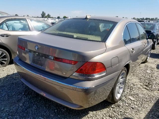 WBAGN63554DS54955 - 2004 BMW 745 LI TAN photo 4