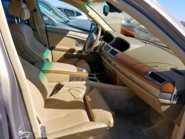 WBAGN63554DS54955 - 2004 BMW 745 LI TAN photo 5