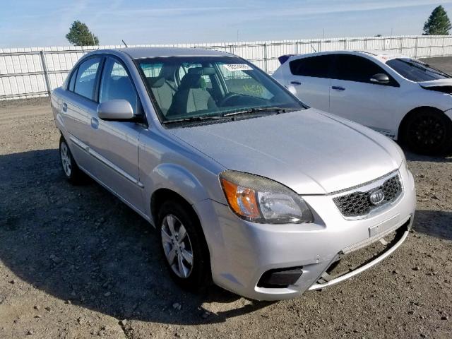 KNADH4A34A6650567 - 2010 KIA RIO LX SILVER photo 1