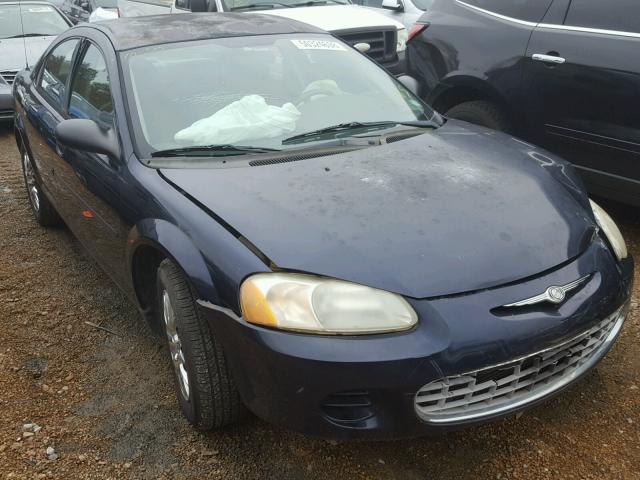 1C3EL46R02N229993 - 2002 CHRYSLER SEBRING LX BLUE photo 1