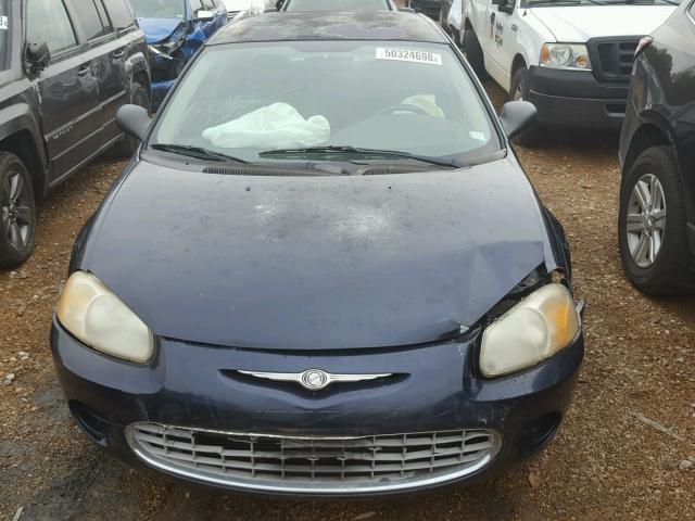 1C3EL46R02N229993 - 2002 CHRYSLER SEBRING LX BLUE photo 9