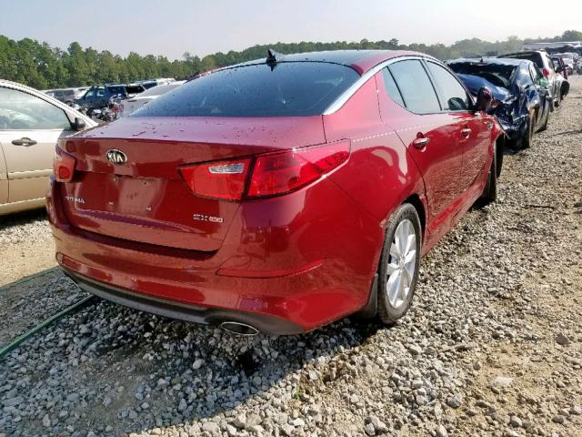 5XXGN4A70FG469745 - 2015 KIA OPTIMA EX BURGUNDY photo 4