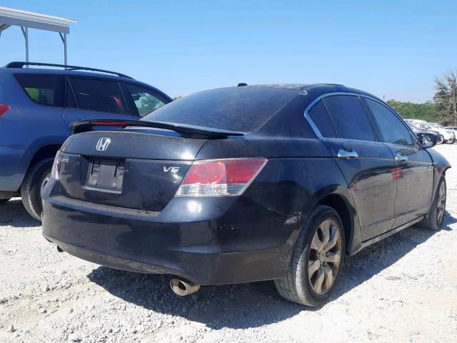 1HGCP36888A053561 - 2008 HONDA ACCORD EXL BLACK photo 4