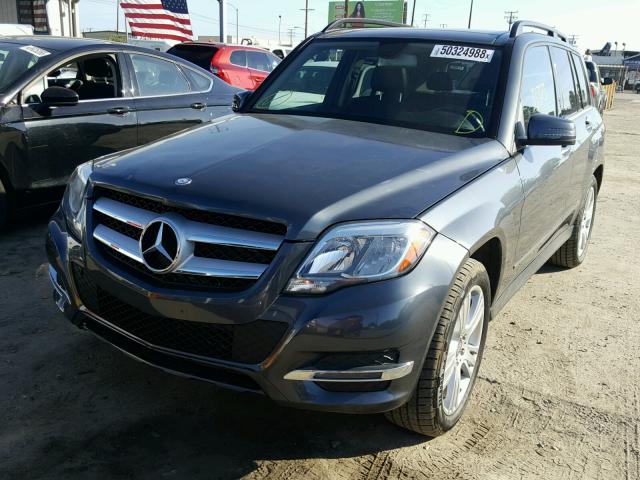 WDCGG5HB1FG396222 - 2015 MERCEDES-BENZ GLK 350 GRAY photo 2