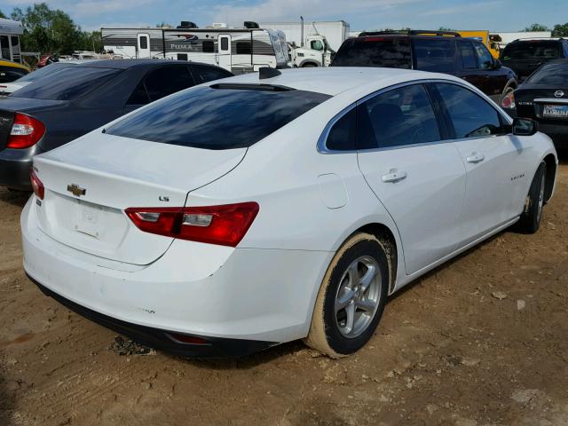 1G1ZB5ST5GF313373 - 2016 CHEVROLET MALIBU LS 白色 照片 4