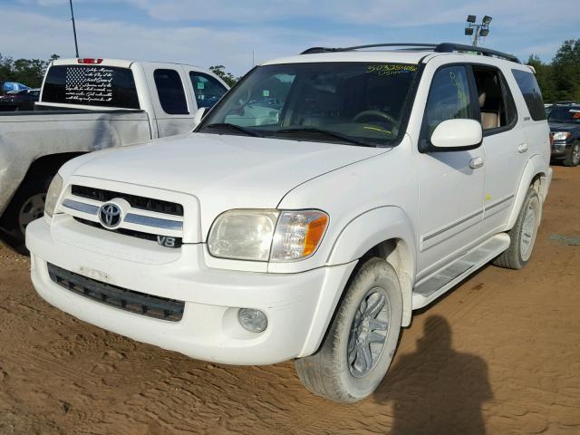 5TDBT48A36S261326 - 2006 TOYOTA SEQUOIA LI WHITE photo 2