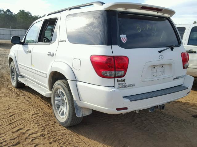 5TDBT48A36S261326 - 2006 TOYOTA SEQUOIA LI WHITE photo 3