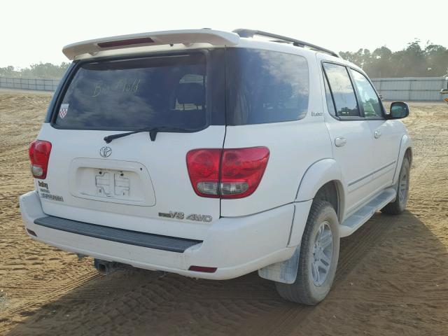 5TDBT48A36S261326 - 2006 TOYOTA SEQUOIA LI WHITE photo 4