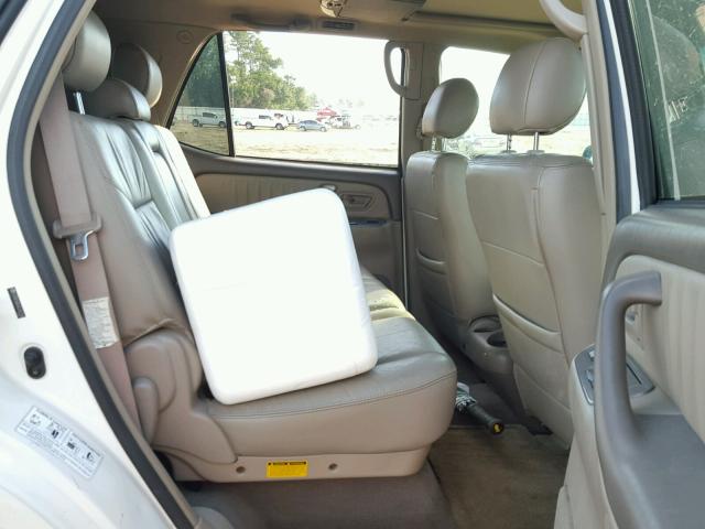 5TDBT48A36S261326 - 2006 TOYOTA SEQUOIA LI WHITE photo 6