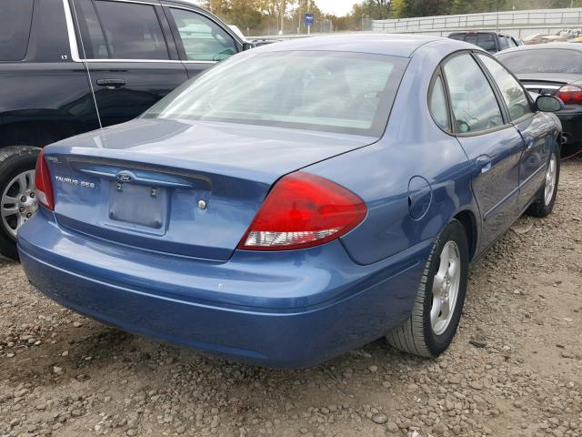 1FAFP55U34A111811 - 2004 FORD TAURUS SES BLUE photo 4