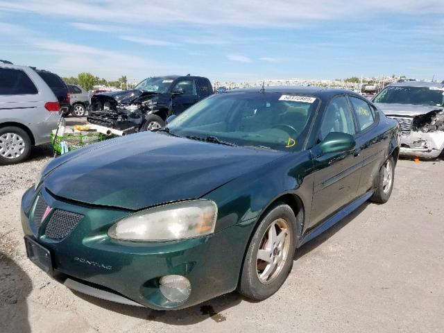 2G2WS522X41166640 - 2004 PONTIAC GRAND PRIX Կանաչ լուսանկար 2