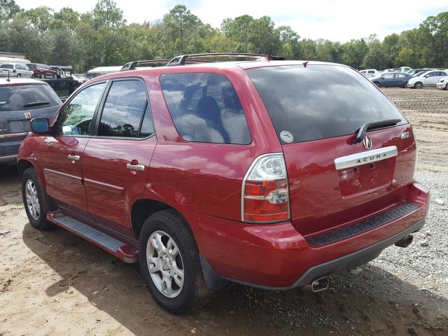 2HNYD18995H557048 - 2005 ACURA MDX TOURIN MAROON photo 3