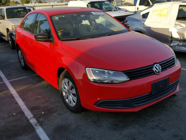 3VW2K7AJ3CM473330 - 2012 VOLKSWAGEN JETTA BASE Կարմիր լուսանկար 1