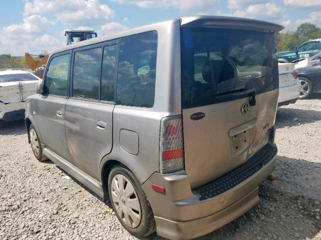 JTLKT324164092615 - 2006 TOYOTA SCION XB SILVER photo 3