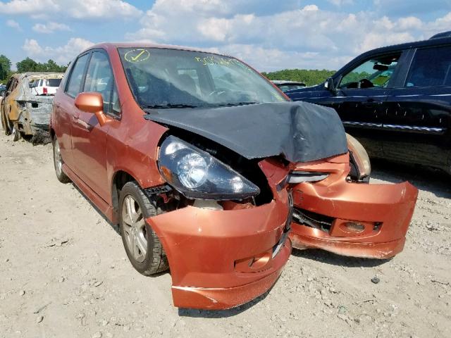 JHMGD38618S036484 - 2008 HONDA FIT SPORT ORANGE photo 1