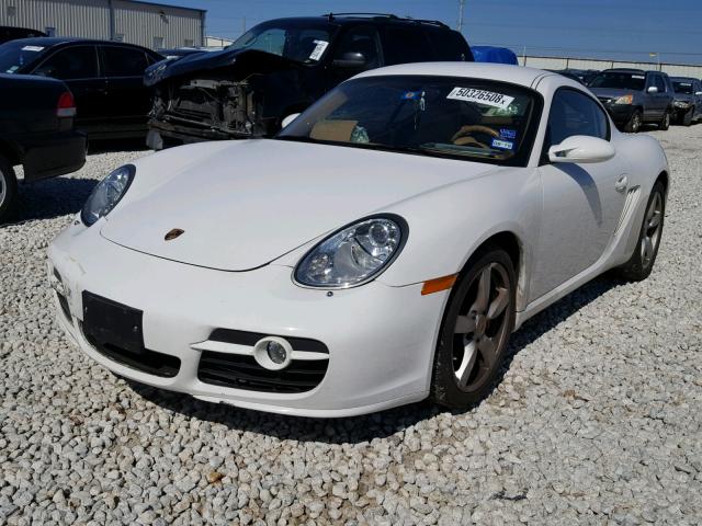 WP0AB29867U781967 - 2007 PORSCHE CAYMAN S WHITE photo 2