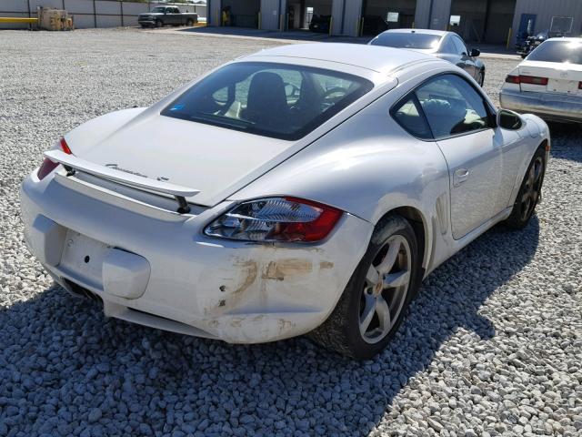 WP0AB29867U781967 - 2007 PORSCHE CAYMAN S WHITE photo 4