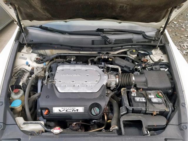 1HGCP36838A059980 - 2008 HONDA ACCORD EXL WHITE photo 7