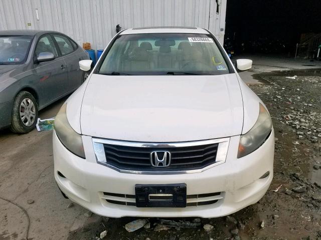 1HGCP36838A059980 - 2008 HONDA ACCORD EXL WHITE photo 9