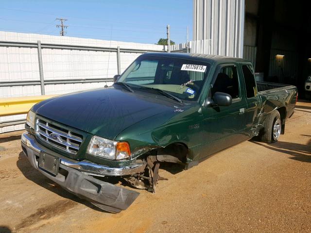 1FTYR44V03PB09639 - 2003 FORD RANGER SUP GREEN photo 2