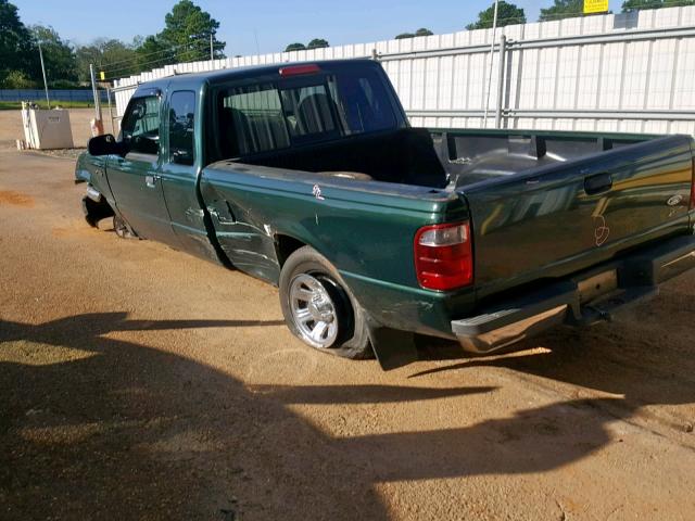 1FTYR44V03PB09639 - 2003 FORD RANGER SUP GREEN photo 3