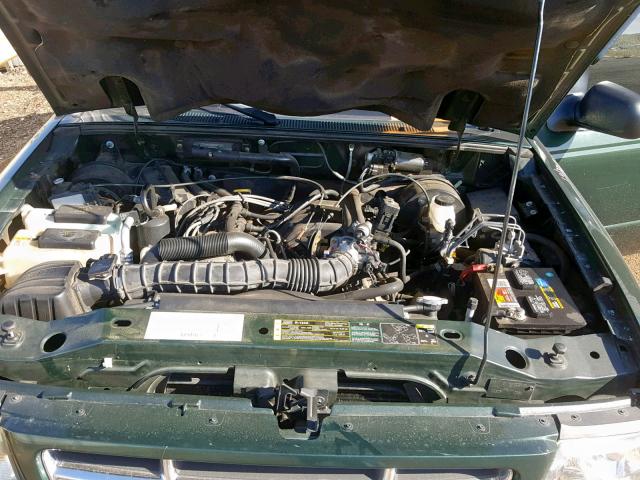 1FTYR44V03PB09639 - 2003 FORD RANGER SUP GREEN photo 7