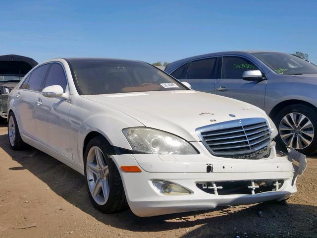 WDDNG71X17A122964 - 2007 MERCEDES-BENZ S 550 WHITE photo 1