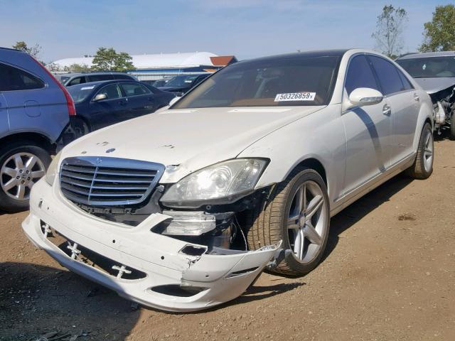 WDDNG71X17A122964 - 2007 MERCEDES-BENZ S 550 WHITE photo 2