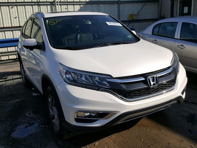 5J6RM4H72FL099572 - 2015 HONDA CR-V EXL WHITE photo 1