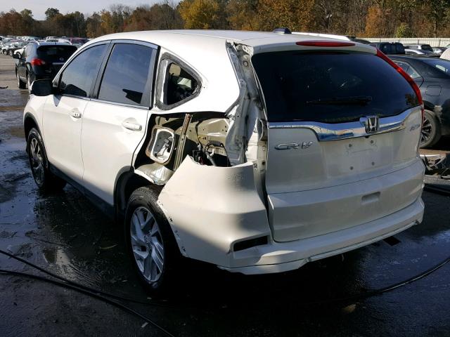 5J6RM4H72FL099572 - 2015 HONDA CR-V EXL WHITE photo 3