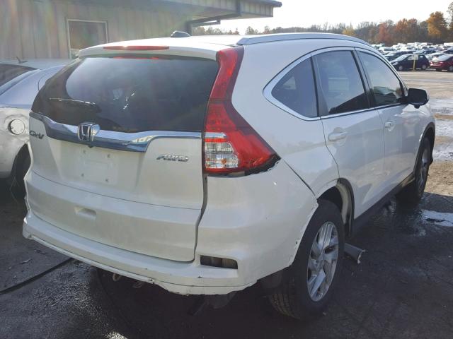 5J6RM4H72FL099572 - 2015 HONDA CR-V EXL WHITE photo 4