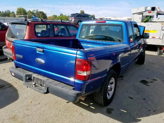 1FTYR14U67PA43366 - 2007 FORD RANGER SUP BLUE photo 4