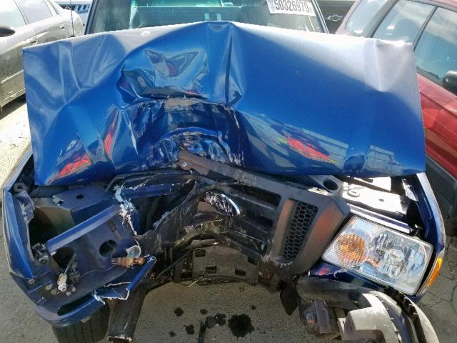 1FTYR14U67PA43366 - 2007 FORD RANGER SUP BLUE photo 7