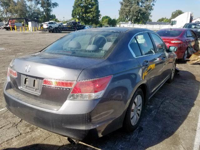 1HGCP2F35CA184468 - 2012 HONDA ACCORD LX GRAY photo 4