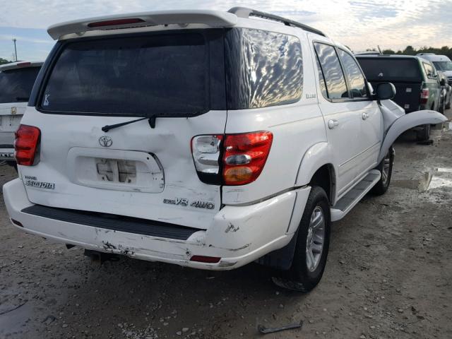 5TDBT48A94S230790 - 2004 TOYOTA SEQUOIA LI WHITE photo 4