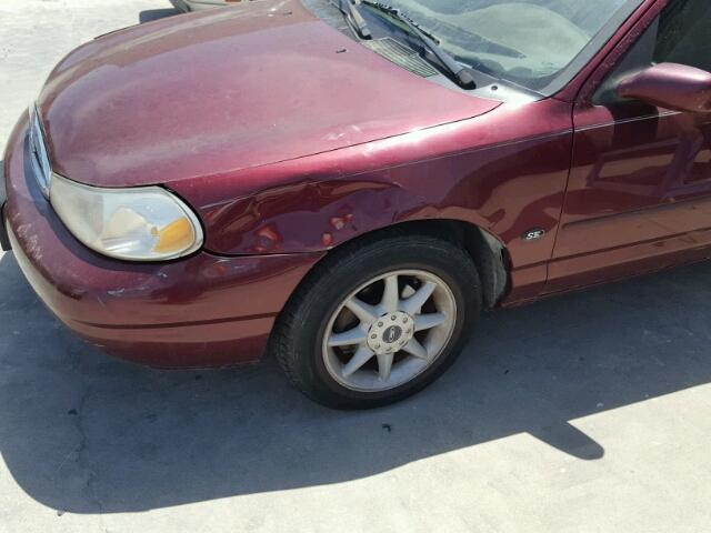 1FAFP66L5YK102734 - 2000 FORD CONTOUR SE BURGUNDY photo 9