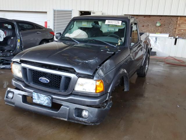 1FTYR10UX5PA03746 - 2005 FORD RANGER GRAY photo 2