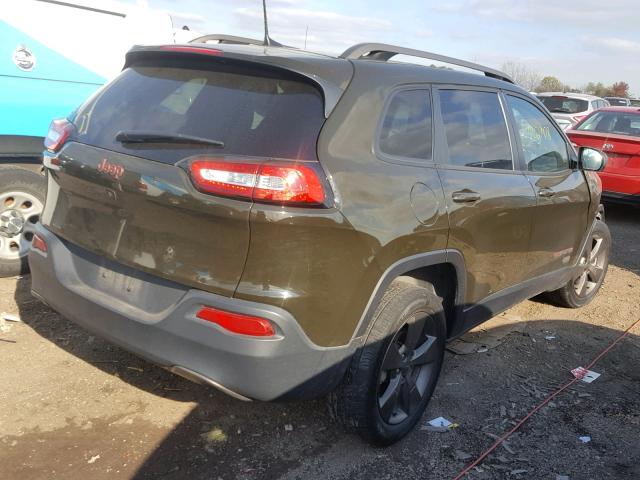 1C4PJLCB4HW577813 - 2017 JEEP CHEROKEE L GREEN photo 4