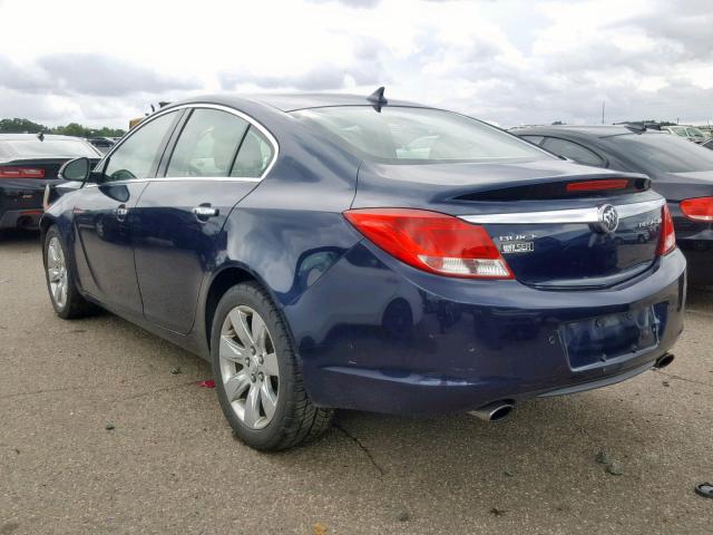 2G4GS5EVXC9153758 - 2012 BUICK REGAL PREM BLUE photo 3