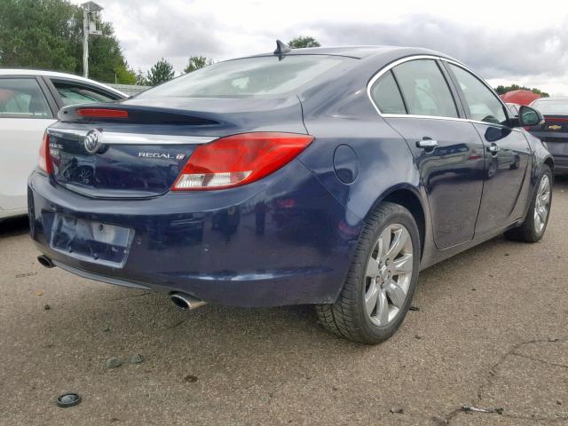 2G4GS5EVXC9153758 - 2012 BUICK REGAL PREM BLUE photo 4